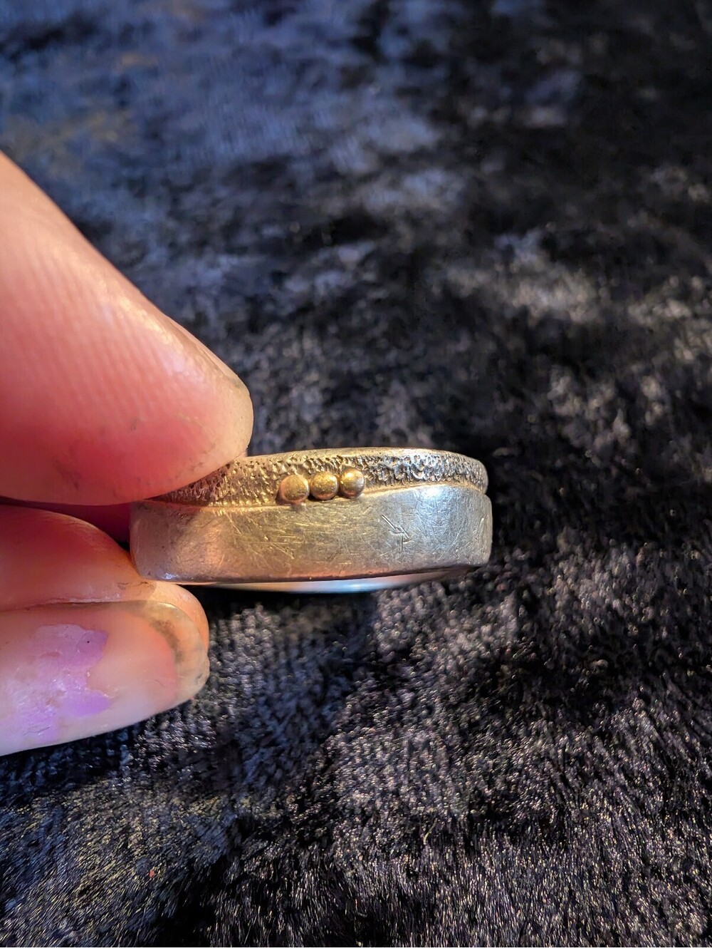 Sterling Silver unisex Band Ring Size 9.5
